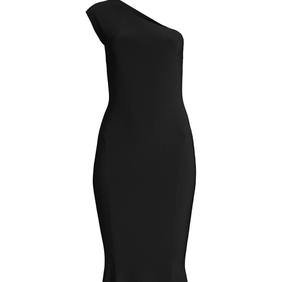 Norma Kamali One Shoulder Fishtail Dress - Picture 2 of 4